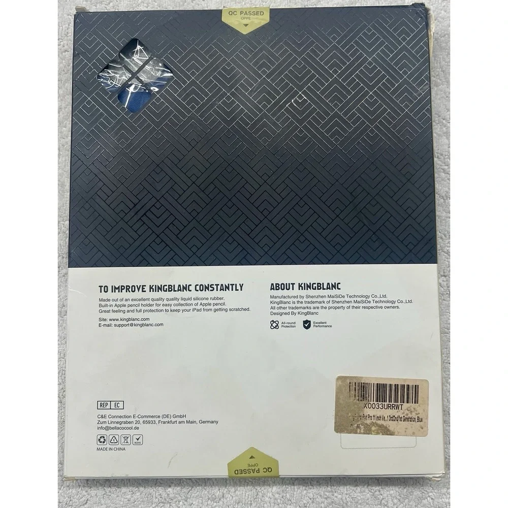 KingBlanc Case for Ipad Pro 11 inch‎ (M5 2025, M4 2024) w/ pencil holder leather